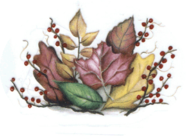 fall, autumn, northwoods, leaves, pip berries, pottery