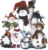 snowmen, pottery, christmas, winter