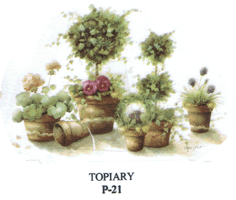 topiary, victorian, ivy, plants, trees, pottery