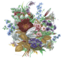 victorian floral, flowers, Home and Garden Party, pottery