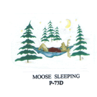 moose, winter, camping, northwoods, pottery